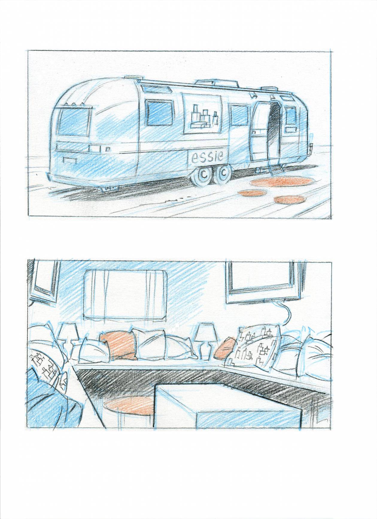 Storyboard truck vintage